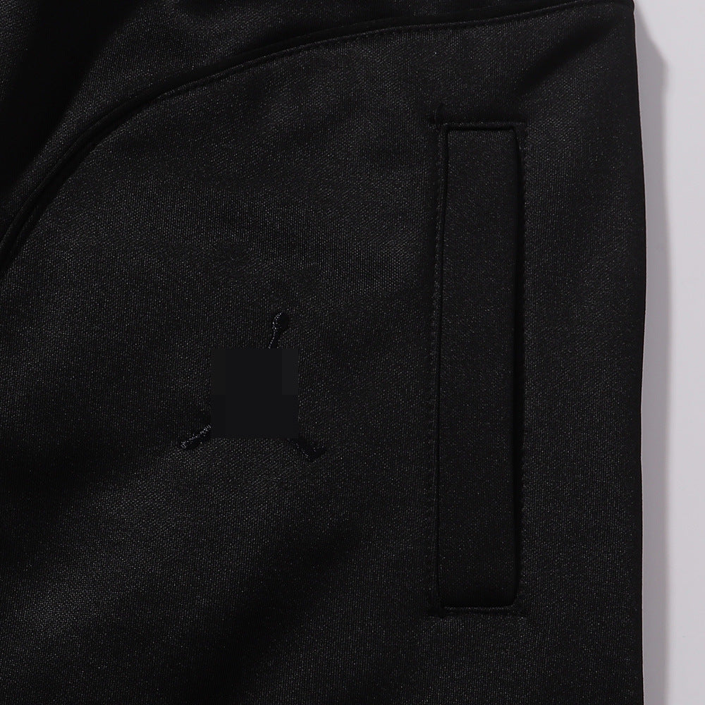 Gmabcd-sup Hoodie Collaboration Joe Loose Fit Autumn Winter Fleece Zipper Jacket Street Fashion Patchwork Hooded Sweatshirt