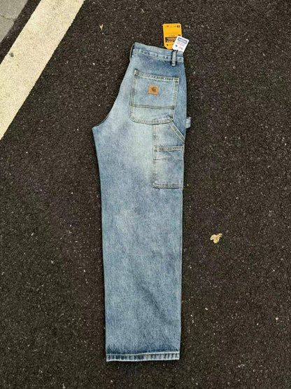 Carhart Japanese Workwear Style Jeans Loose Straight High Street Design