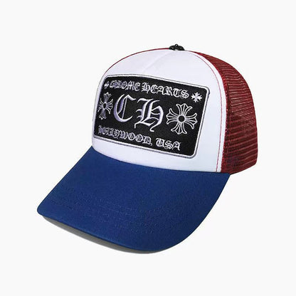 CH Cro Hat Embroidery Fashion Hip-Hop Sunshade Mesh Hat Women Flat Sun Baseball Cap FK Letter Outing