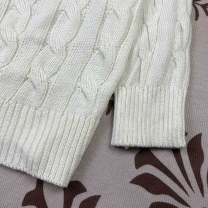 Real Shot RL Raffi Pony Label Embroidered Knit Sweater Men Autumn Winter Stand Collar Cable Couple Half Zip Sweater Women