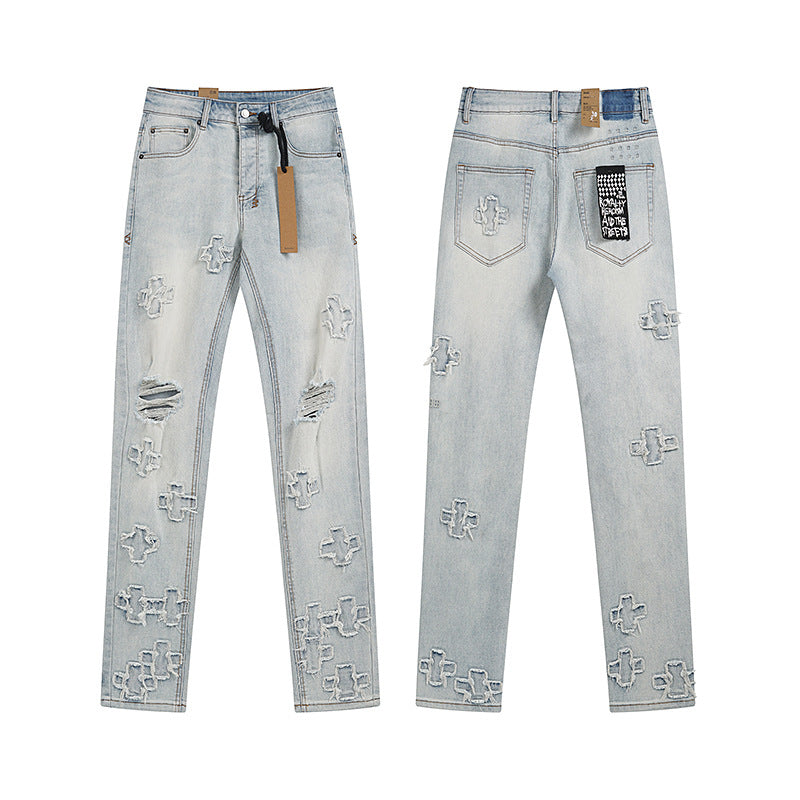GMabcd Trendy KSUBI Men's Pants Casual Slim Fit Skinny Jeans Stretch Denim Pants