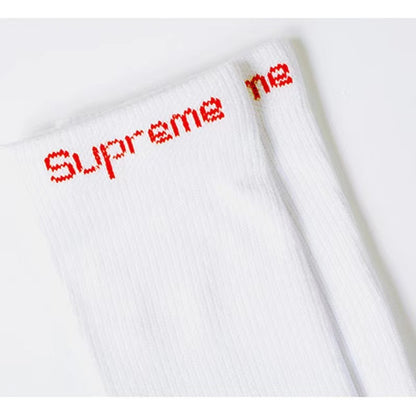 2-Pack Trendy Socks Hane Crew Socks Towel Bottom Trendy Brand Sports Basketball Mid-Calf Socks