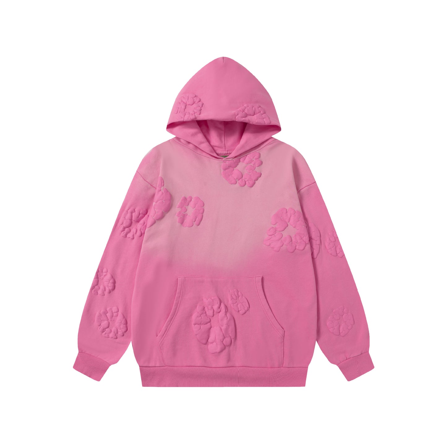 Kapok Foam Hoodie Unisex High Street Washed Terry Heavyweight Sweatshirt Set