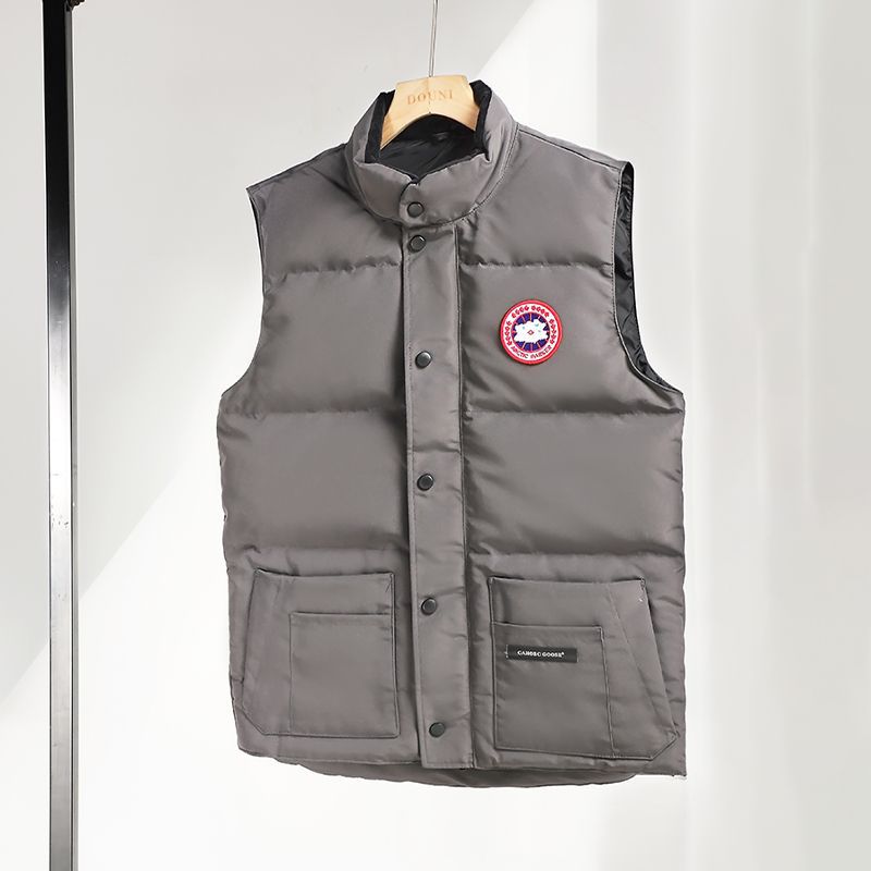 Big Goose Vest for Men Winter Warm Non-Slip Waterproof Down Jacket Thickened Casual Sports Vest New Sleeveless