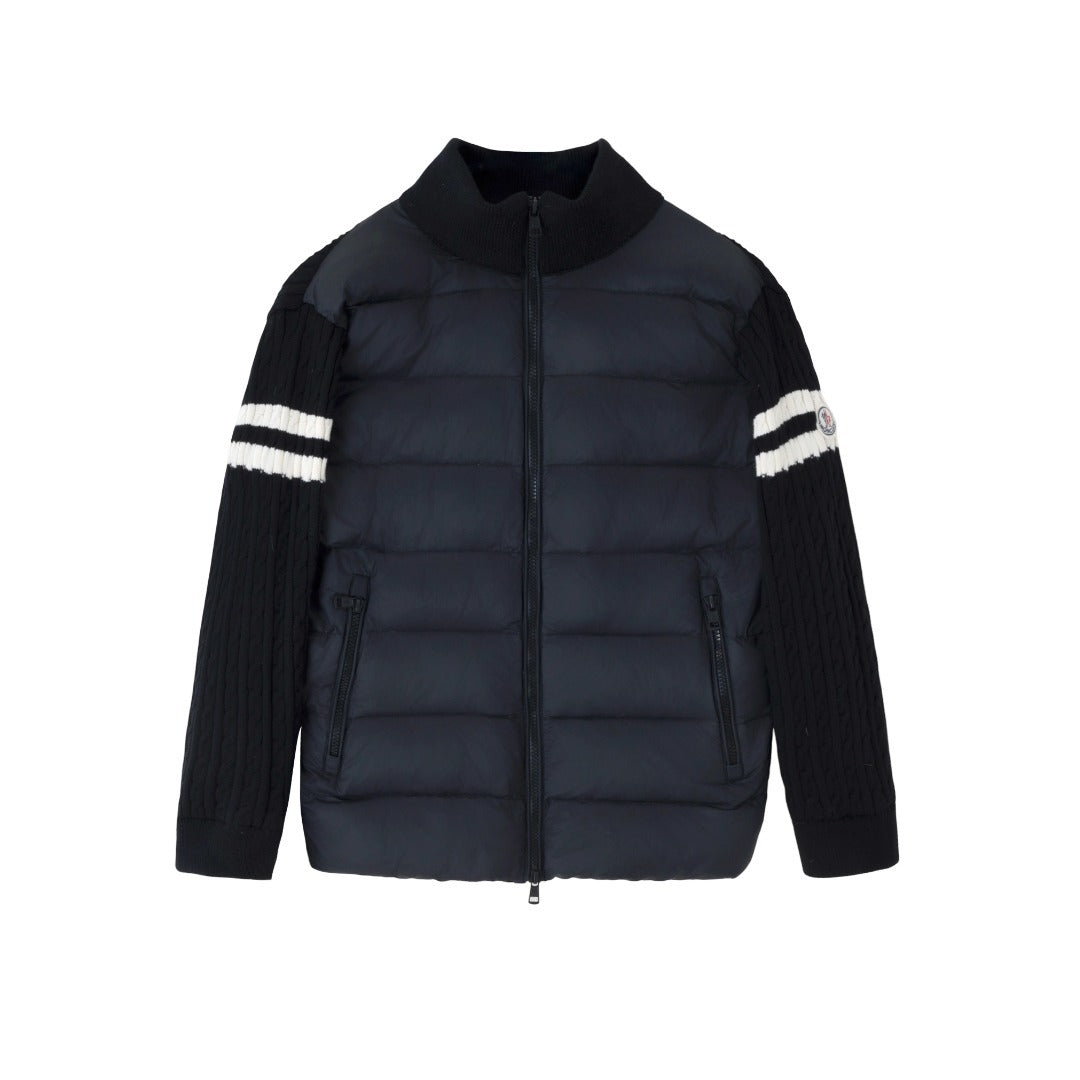 GMabcd 2026 Autumn Winter New Product Mouth Cover Wool Spliced Sleeves Unisex Down Jacket Coat