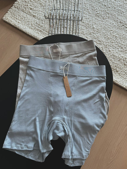 Ski** Kardashian Boyfriend European and American 2025 Women's Spring Sports Ribbed Shorts Slim Fit Spring Summer New Style