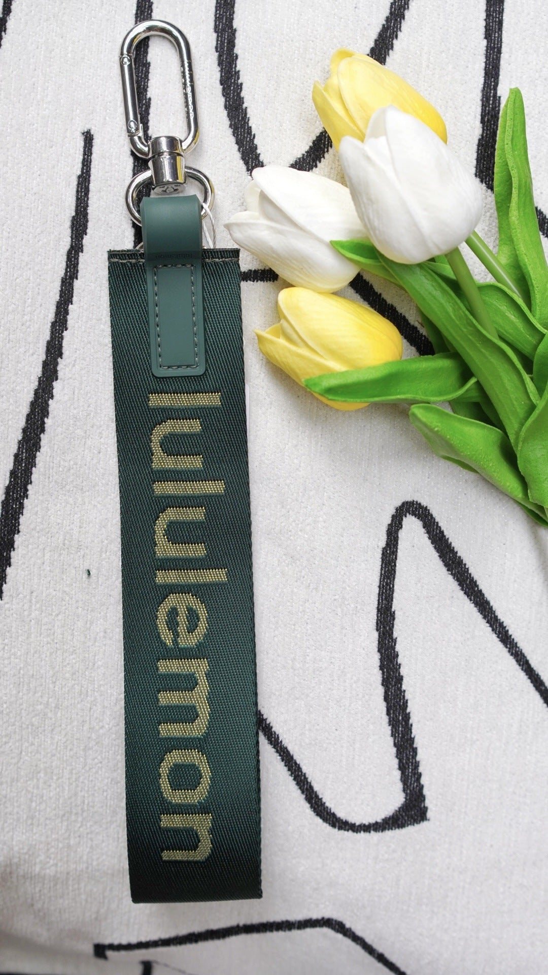 Lulu Same Style Mobile Phone Key High Quality Jacquard Pendant All Kinds of Bag Clothing Personality Trendy Decorations