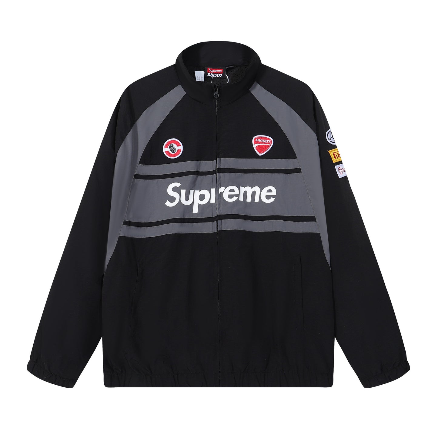 Supreme Ducati Collaboration Racing Style Windbreaker Jacket for Men