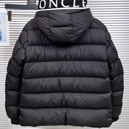GMabcd 2025FW Mengjia High Version Hooded Letter Print Cotton Couple Winter Thickened Warm Casual Jacket Coat