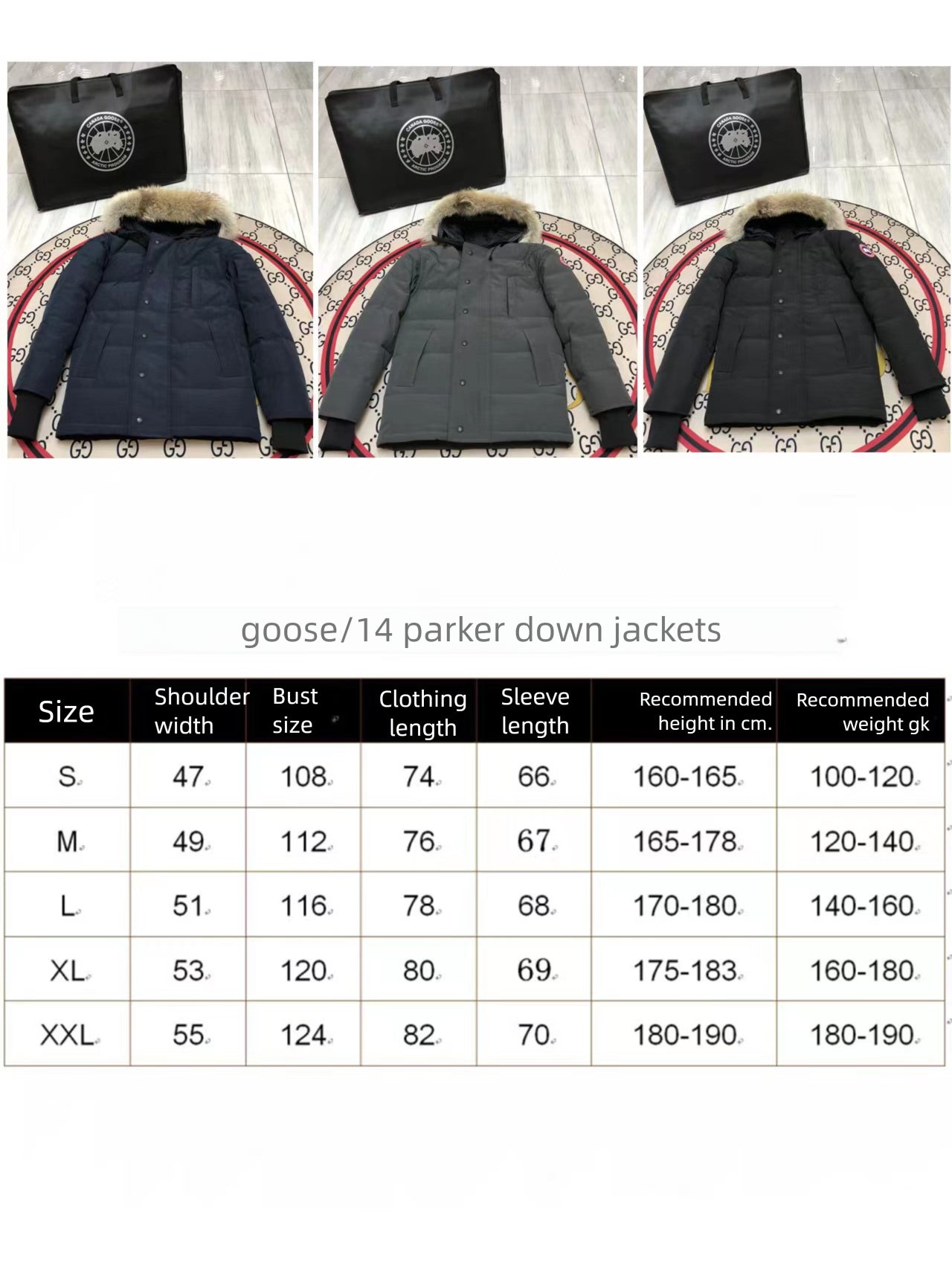GMabcd-Big Goose 2025 New Product Big Goose Duck Down Carson Parka Coat 14 Styles Couple Style White Duck Down Jacket