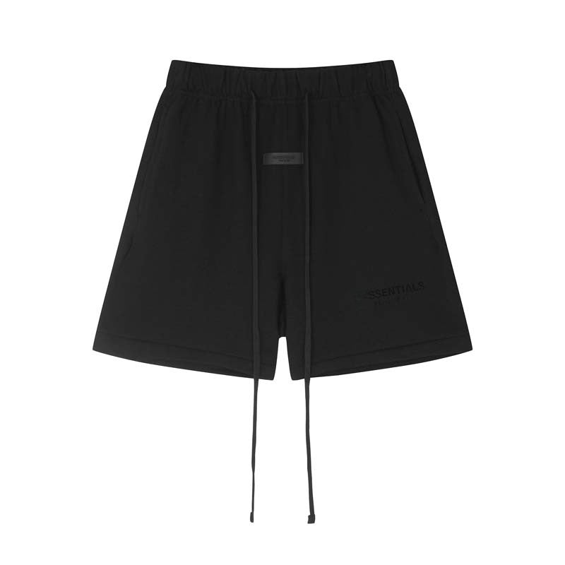 FAg Double Line Small Icon Letter Flocking Drawstring High Street Shorts Casual Pants Men