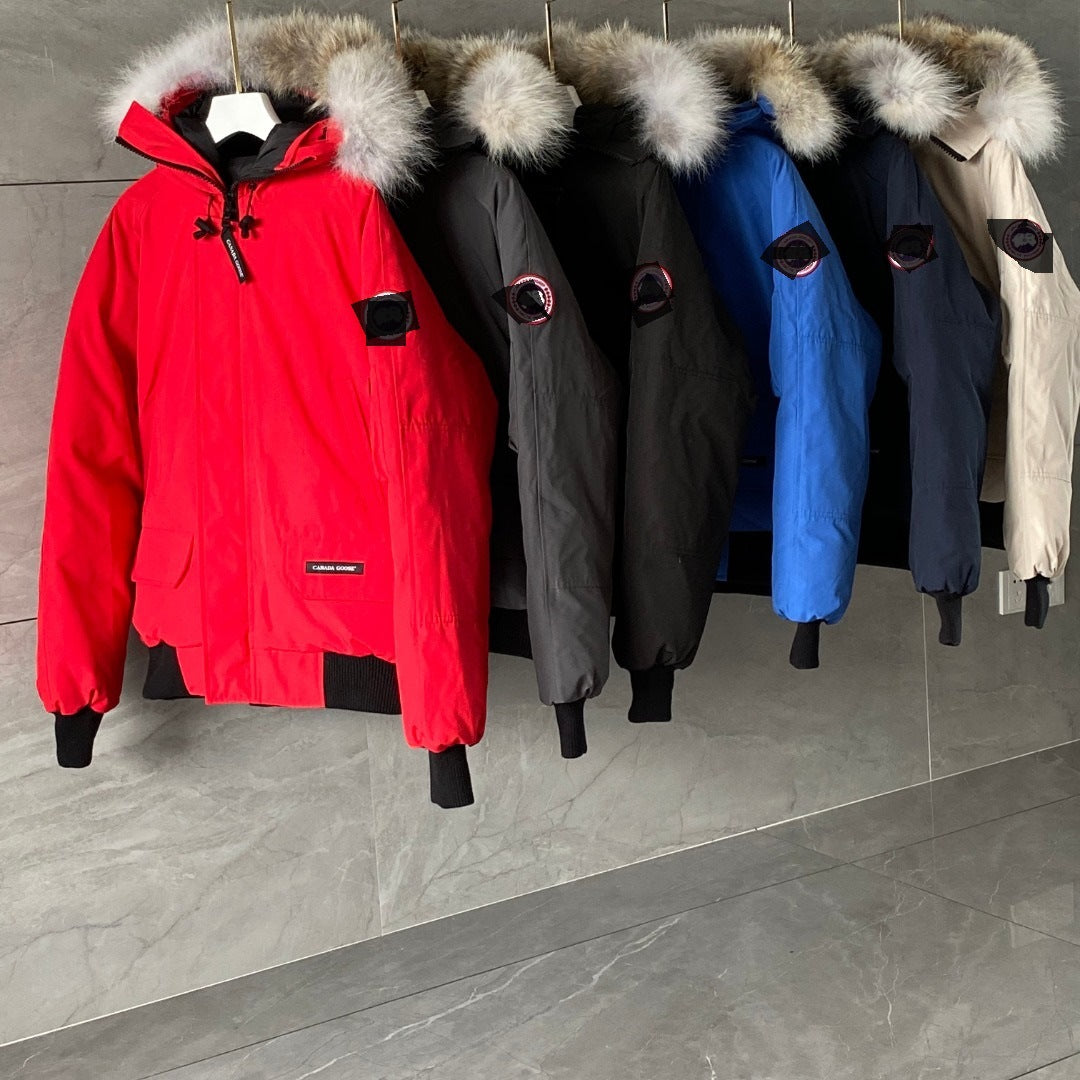 Big Goose Duck Down 01 Flight Jacket Parka Coat White Duck Down Couple Style Solid Color 2026 Autumn Winter Hot Item