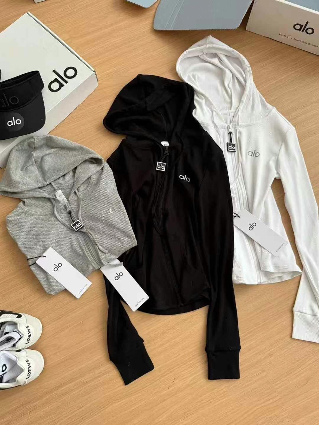A-L High-Quality Hooded Zipper Jacket and Pleated Skirt Set Two-Piece Slim Fit Versatile Yoga Sports