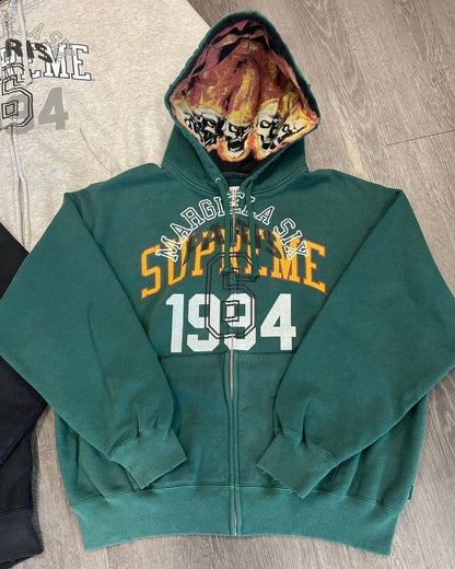 Zipper Cardigan 2025 New Style 1994 English Print National Trend Treasure Boy Hoodie