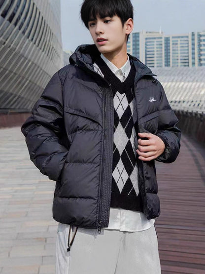 GMabcd 25ss Down Jacket Men's Hooded Warm Casual Down Jacket Coat