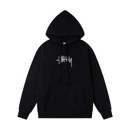 GMstuxN Letter Collaboration Hoodie Classic Letter Embroidery Hooded Sweatshirt Heavyweight Casual Jacket for Men