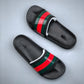Summer Stripes Slippers Indoor and Outdoor Korean Style Couple Word Non-Slip Bathroom Home Fashion Trend