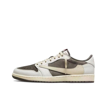 AJ1 Low-Top Basketball Shoes TS Collaboration Black Green Olive Couple Men Women Sports Sneakers