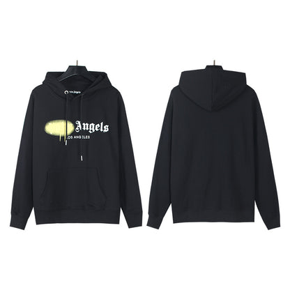 Gmabcd New Spray Paint Graffiti City Letter Logo Printing Terry High Street Couple Hooded Sweater