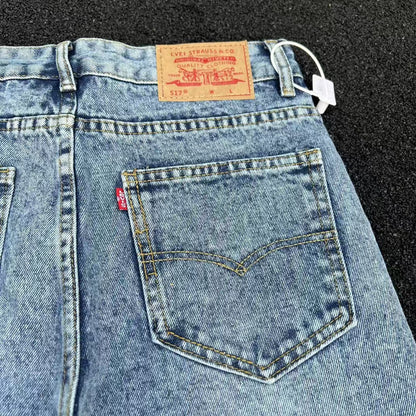 Cleanfit Ice Blue Marble Style Washed Vintage Flared Jeans Distressed Vibes