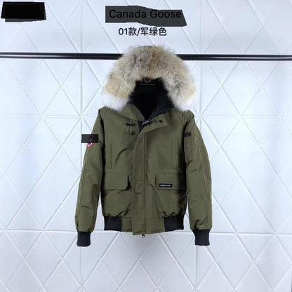 Big Goose Duck Down 01 Flight Jacket Parka Coat White Duck Down Couple Style Solid Color 2026 Autumn Winter Hot Item