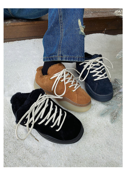 Men's Shoes 2025 Winter New Trend Retro Casual Versatile Thick-Soled Sports Loafers Warm