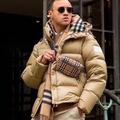 B Brand Sleeveless Couple Style Down Jacket Detachable Sleeves Hooded Down Jacket