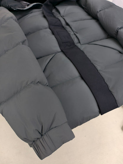 Dustproof Bag Version Madeira Down Jacket Black Warrior Zipper Hooded Unisex Coat