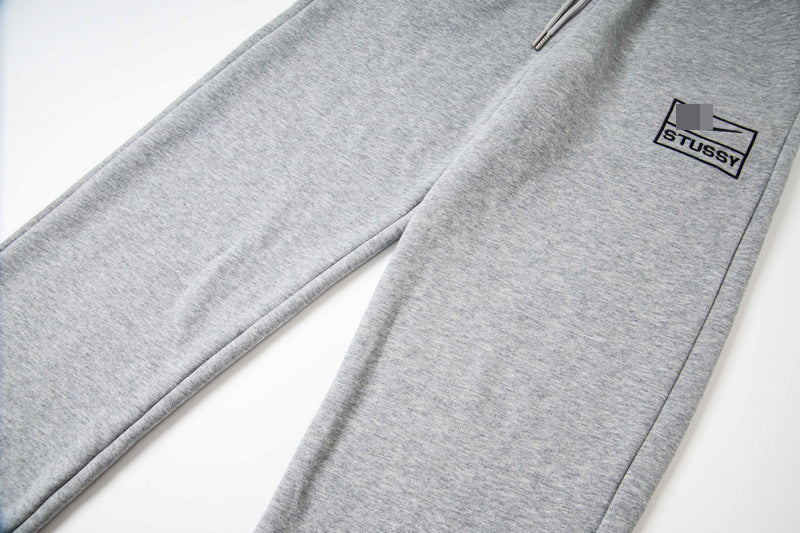 GMstuxN Letter Collaboration Hoodie Classic Letter Embroidery Hooded Sweatshirt Heavyweight Casual Jacket for Men