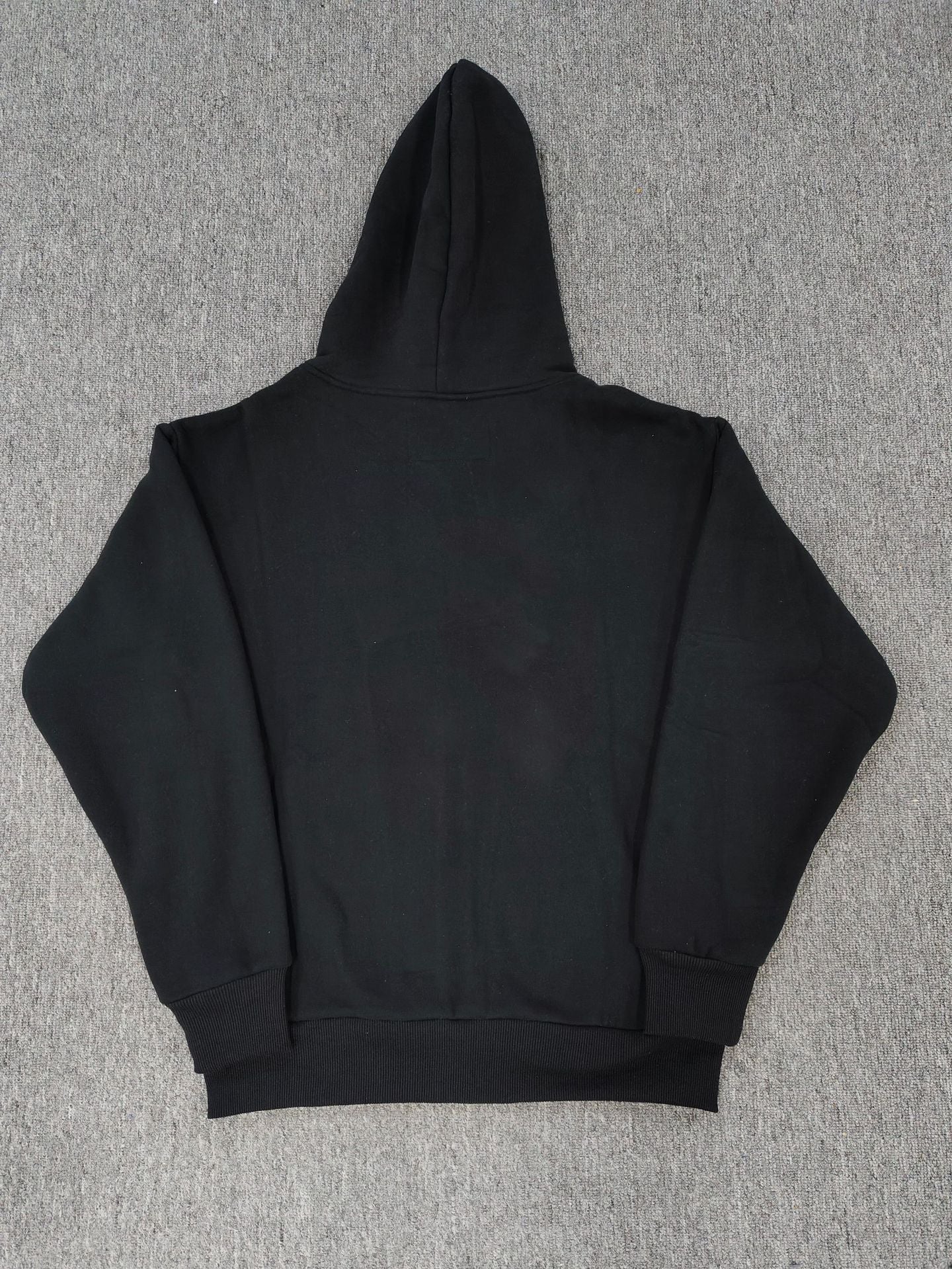 Trendy Brand Hoodie Casual Jacket Letter Black Strap Rhinestone Zipper Sp5-der Sweatshirt Men