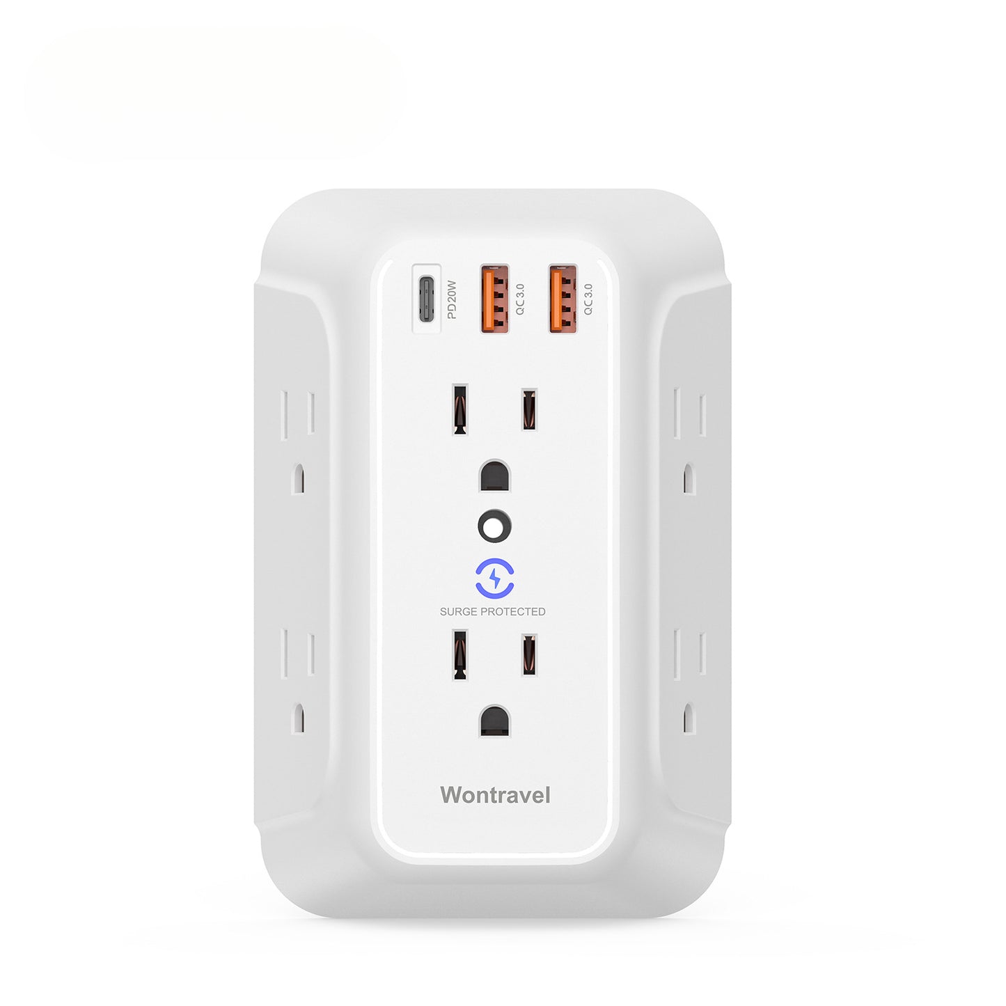 US Standard Extension Socket One to Six USB Multi-Function Wall Socket American Standard Wireless Plug Adapter