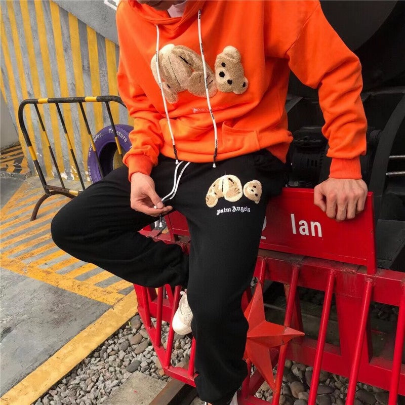 PA Angel Broken Bear Sweater Oversize Niche High Street Fashion Brand Ins Couple Hoodie