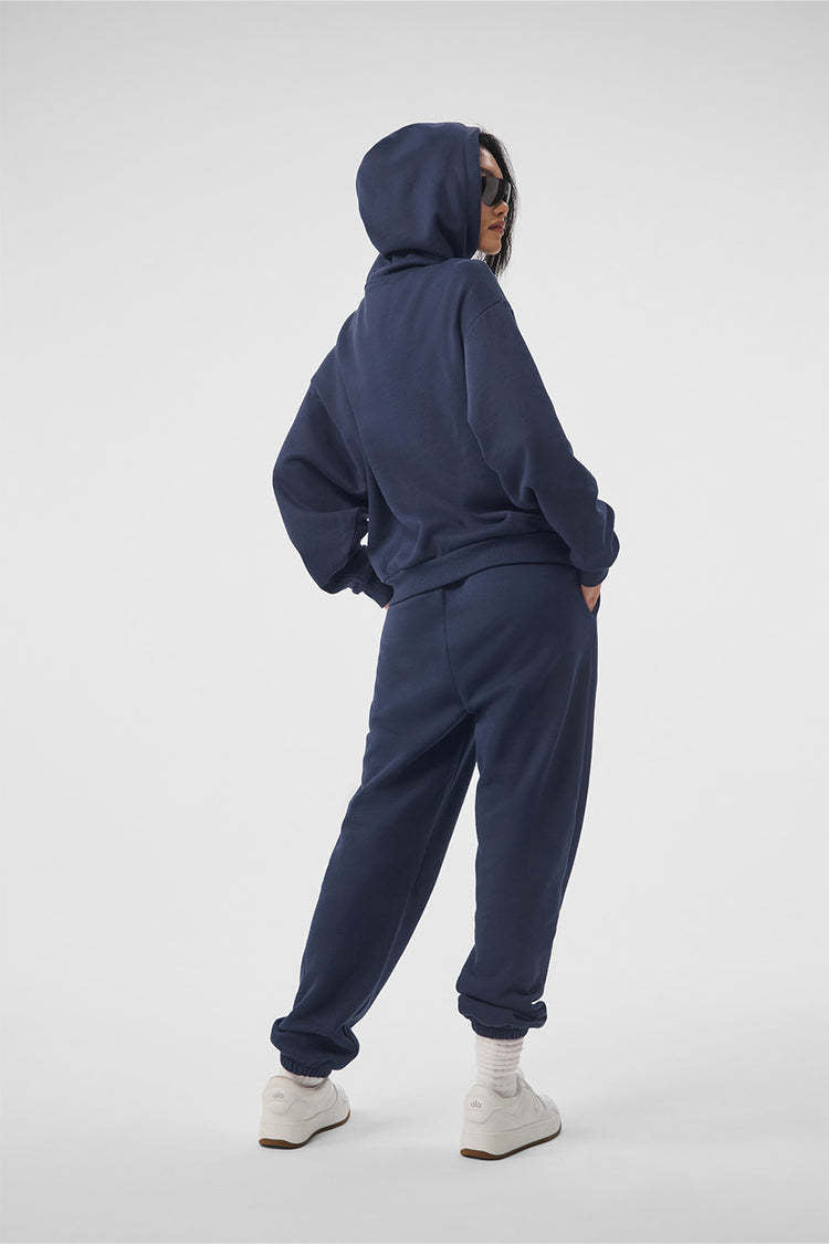 al Autumn Winter 2024 New Trendy Casual Hooded Loose Long Sleeve Sweatshirt Sports Set for Men and Women Couples