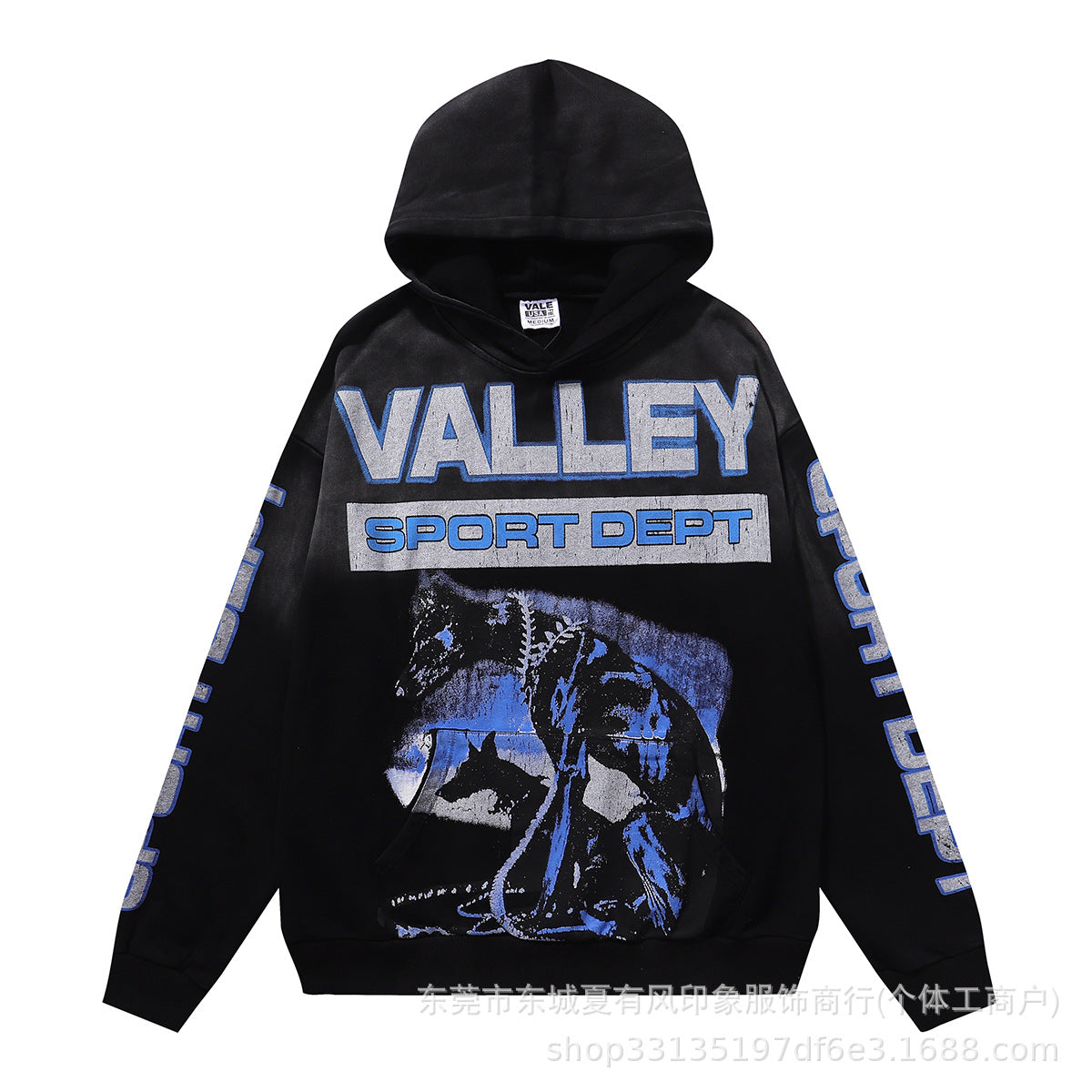 1996 Embroidered Logo Letter Zip-Up Loose-Fit Unisex Hooded Sweatshirt (Part 2)