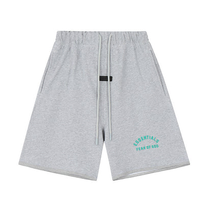 FQG New Men's Shorts Plus Size Loose Fit European and American Trendy Brand Summer Five-Point Shorts Wholesale Dropshipping
