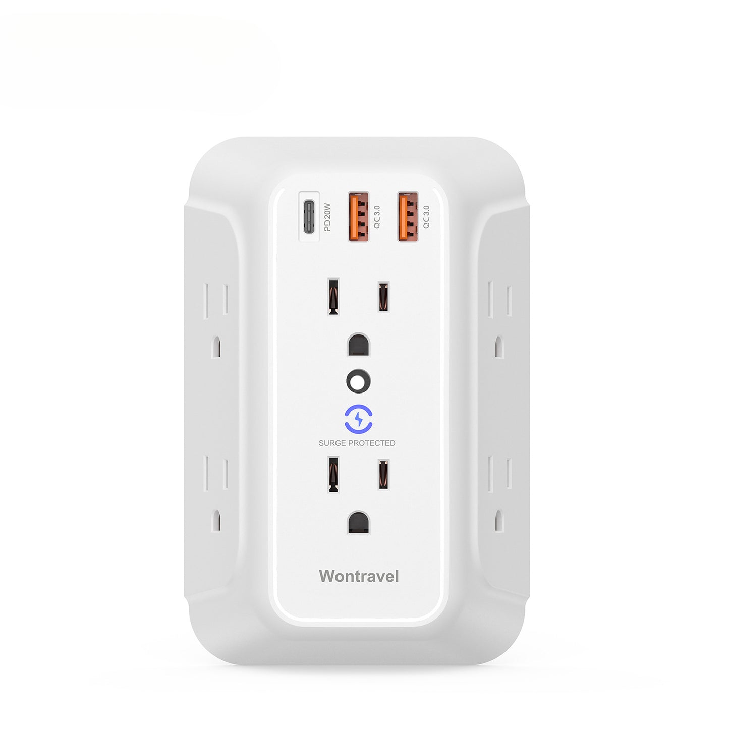 US Standard Extension Socket One to Six USB Multi-Function Wall Socket American Standard Wireless Plug Adapter