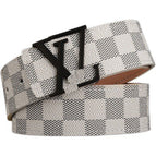 Black Buttons White Plaid