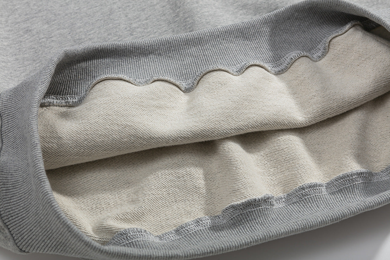 2025 New FOG 1977 Flocked Print Digital High Street European and American Style Sweatshirt Loose Casual Pants Unisex Set