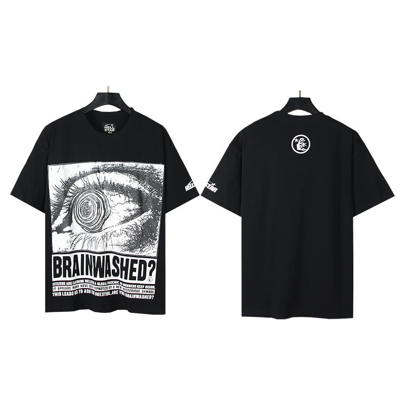 [4]2025 Summer New American Fashion Brand Male and Female Couples Wear plus Size Loose Pullover Short Sleeve T-shirt Youth Tee