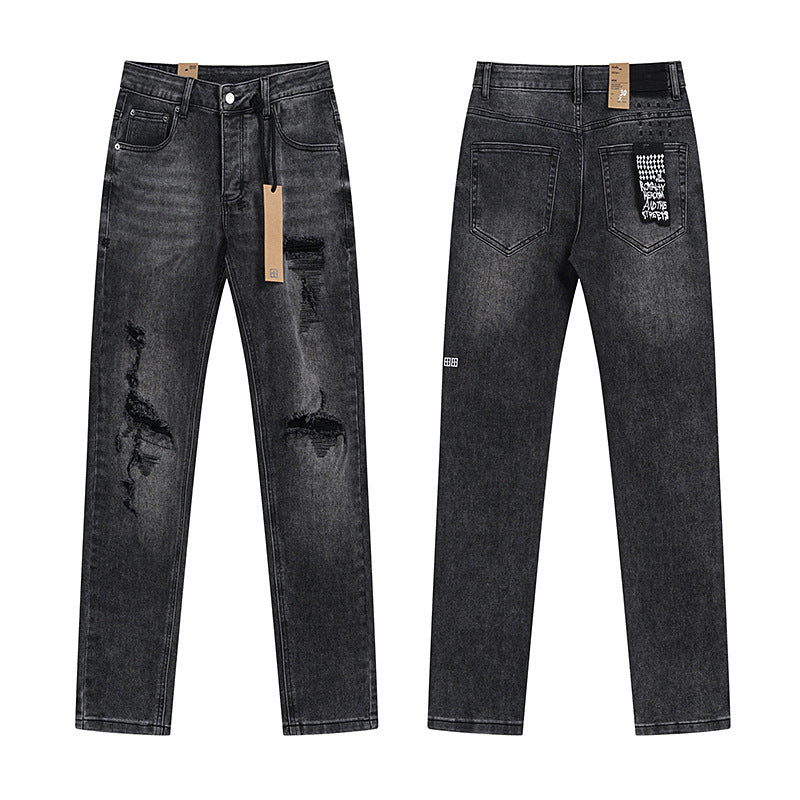 GMabcd Trendy KSUBI Men's Pants Casual Slim Fit Skinny Jeans Stretch Denim Pants