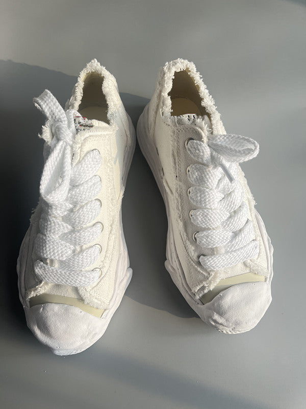 GMabcd Mmy Open Smile Dissolving Shoes Canvas Thick Sole Height Increasing Unisex Casual Sneakers