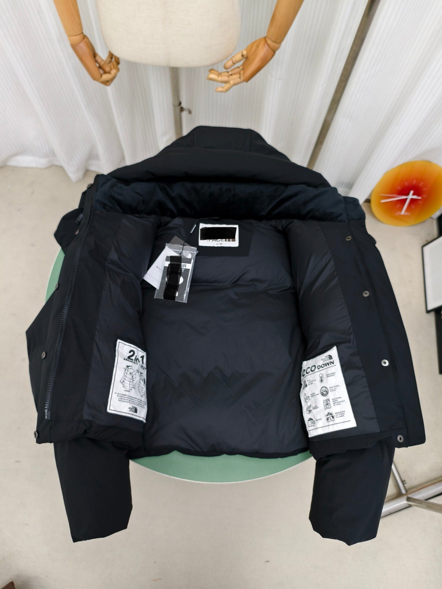 2026 Autumn Winter Hot Sale Beijia Beijia South Korea Limited Two-in-One White Duck Down Cold-Proof Down Jacket