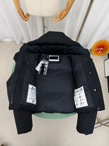 2026 Autumn Winter Hot Sale Beijia Beijia South Korea Limited Two-in-One White Duck Down Cold-Proof Down Jacket