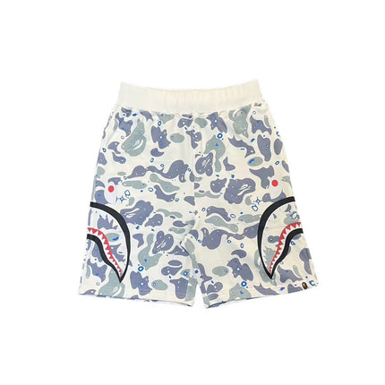 Trendy Brand BP Classic Shark Camouflage Men's Casual Loose Sports Five-Point Shorts High-End Terry Drawstring Shorts Trend