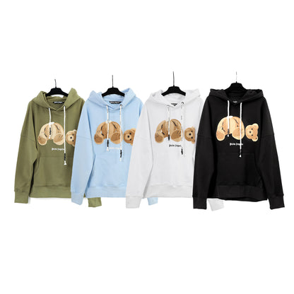 Fashion Brand New Broken Bear Sweater Long Sleeve Men's and Women's Idle Style Loose All-Match Couple Hoodie