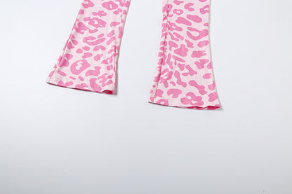 2025 Autumn Women's New Fashion Hooded Camouflage Print Long Sleeve Sports Trendy Slim Fit Long Pants Two-Piece Set