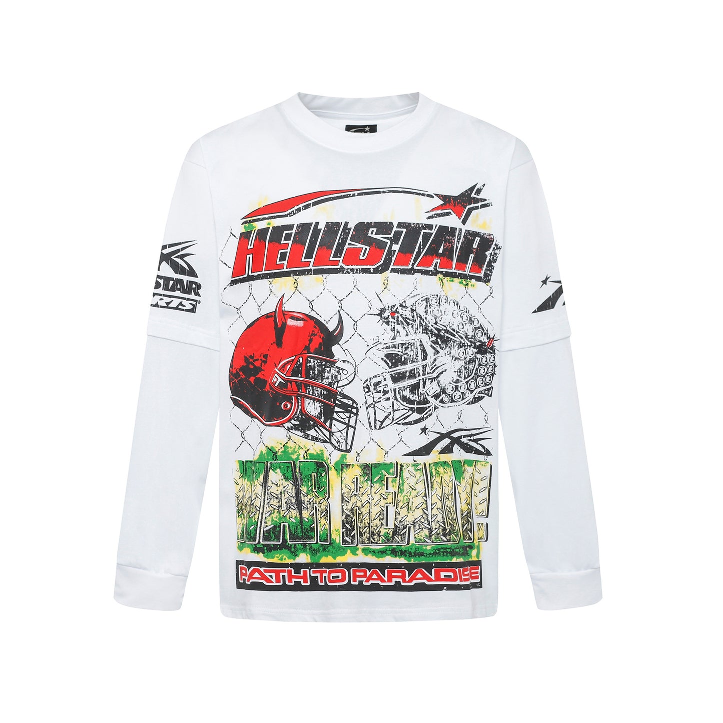 HS American Style Oversized Long Sleeve T-Shirt Autumn Base Shirt Men's Pullover Shirt