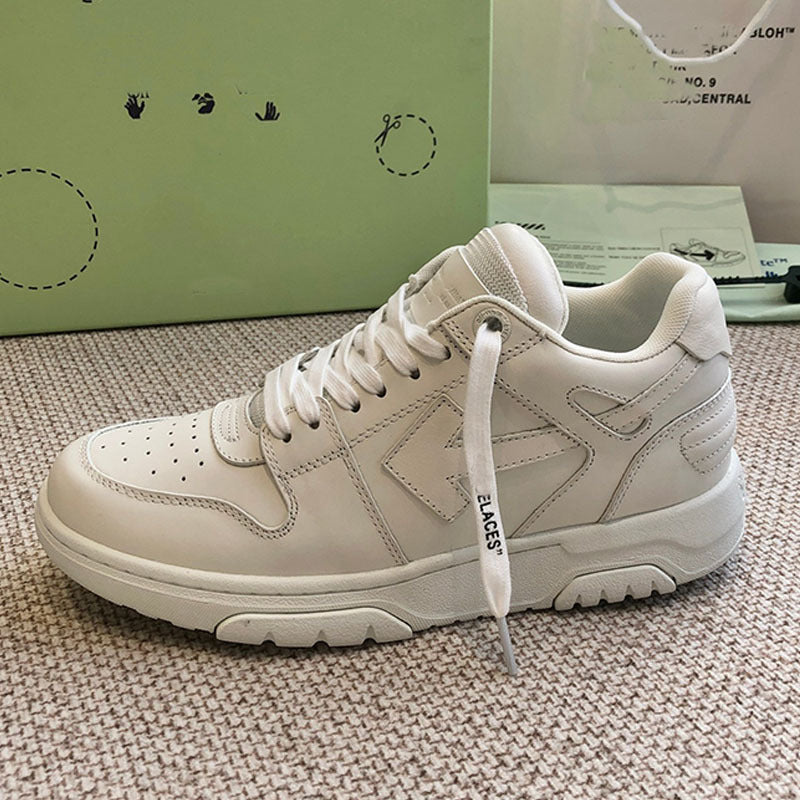 Gmabcd Off Trendy Brand Men and Women Shoes Genuine Leather Casual Sneakers Panda Color Thick Sole Low Top Bread Shoes