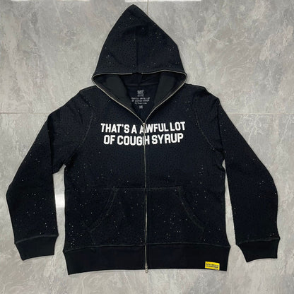 THAT'S A AWFUL LOT OF COUGH SYRUP HOODIE Full Diamond Zipper Hoodie Sweatshirt for Men