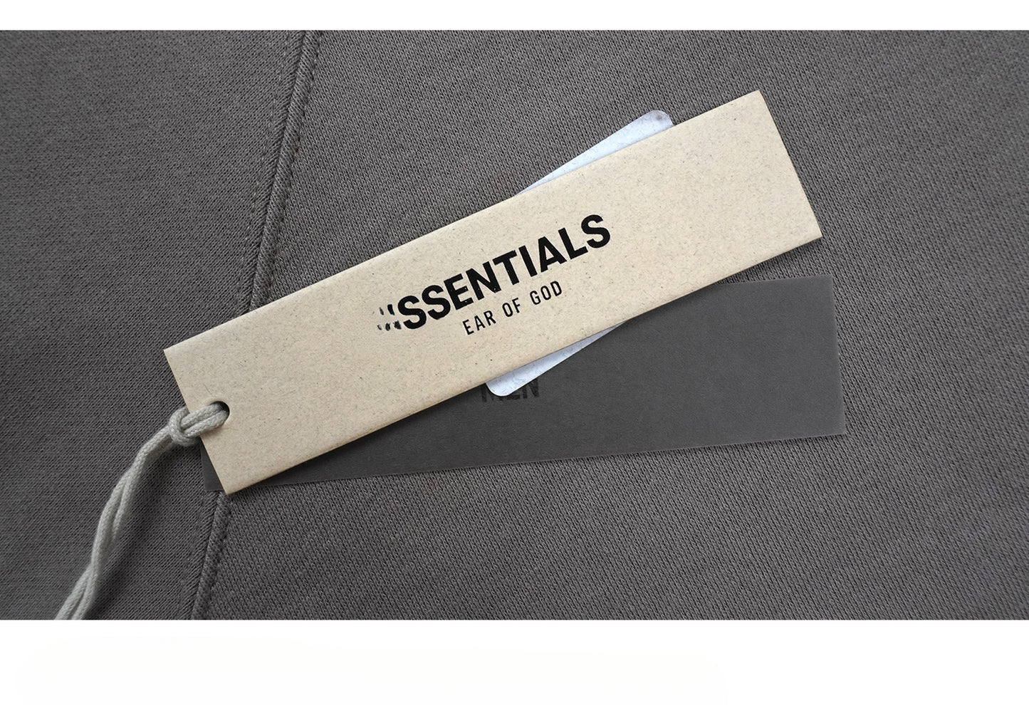 ESSENTIALS HOODIE FOG Season 8 Flocked Small Label Versatile Hooded Sweatshirt Fleece Lined